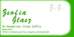zsofia glasz business card