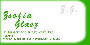 zsofia glasz business card